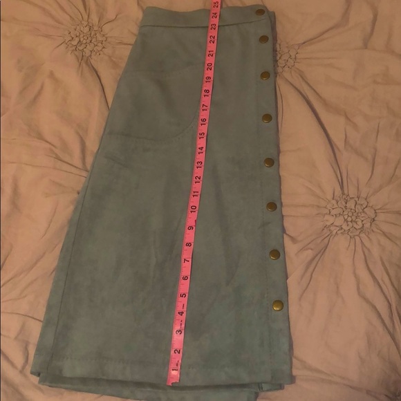 Blue Velvet Skirt - Picture 2 of 8